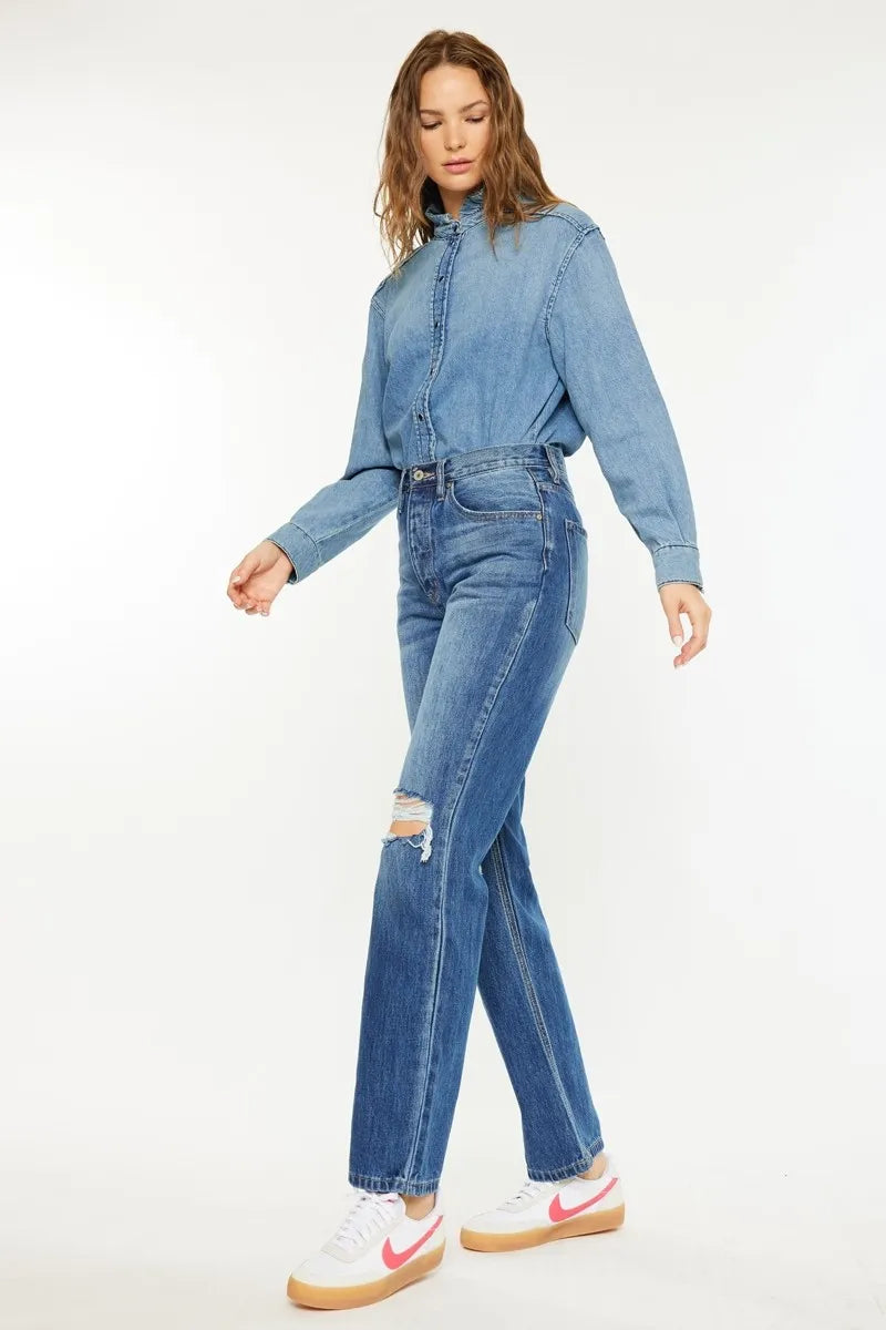 Kancan Ultra High Rise 90's Boyfriend Jeans