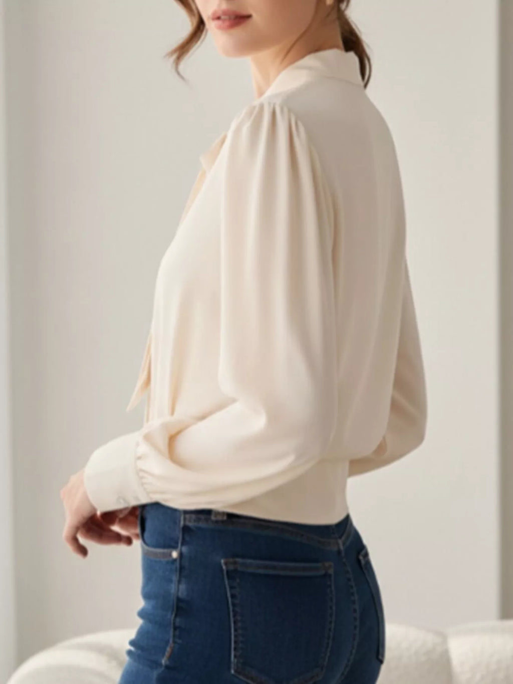Bow Tie Long Sleeve Shirt