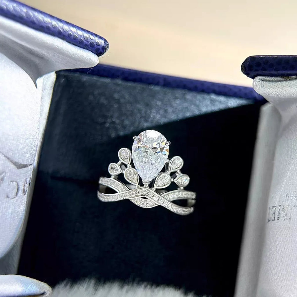 2 Carat Moissanite 925 Sterling Silver Ring