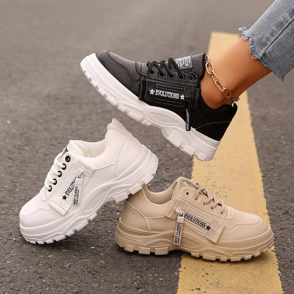 Lace Up Round Toe Athletic
