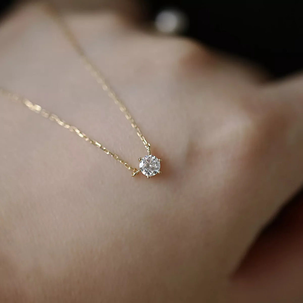 925 Sterling Silver Zircon Necklace