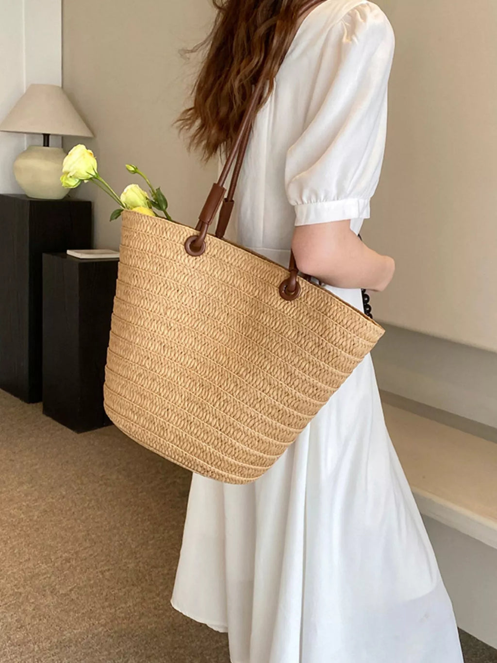 Straw Woven Shoulder Bag
