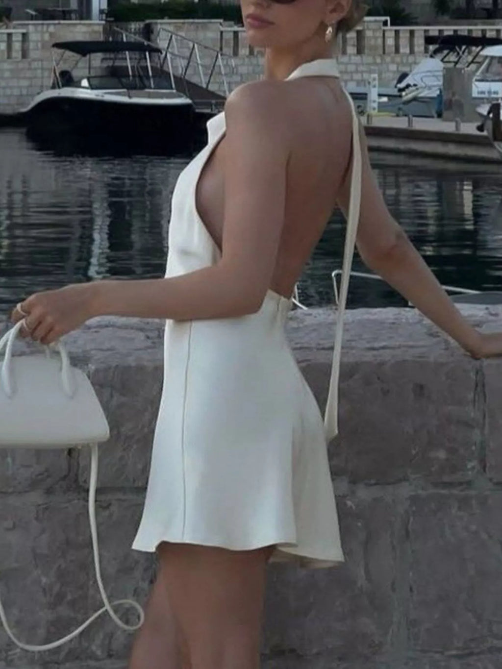 Halter Neck Mini Dress