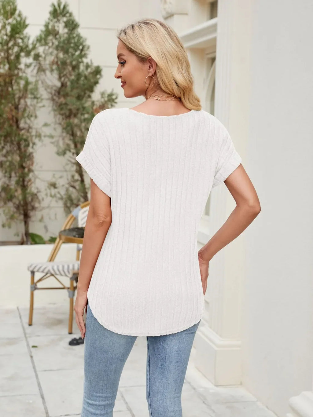 Round Neck Short Sleeve T-Shirt