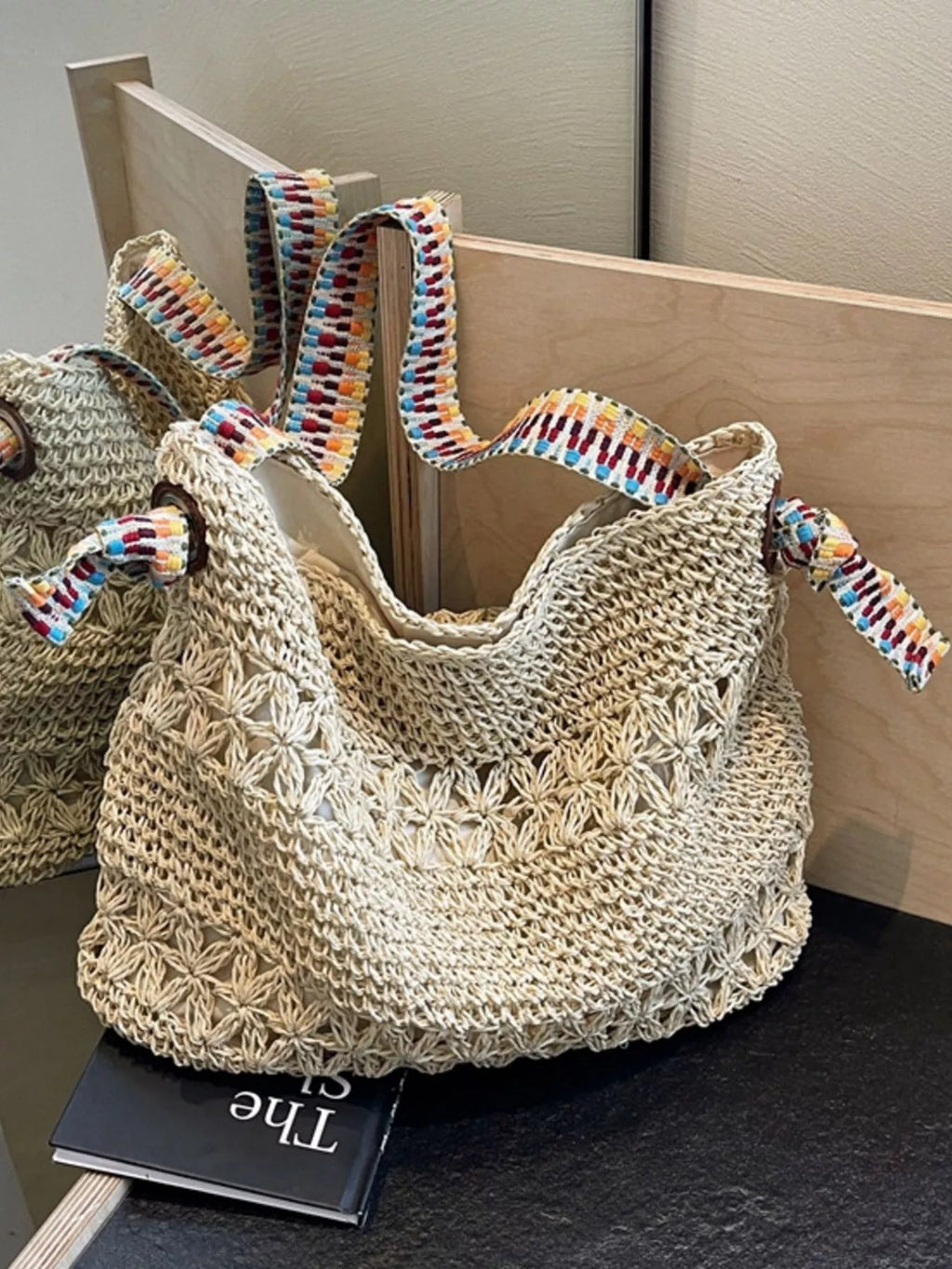 Woven Straw Shoulder Bag