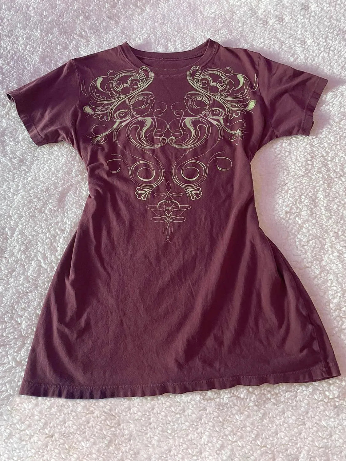 Graphic Round Neck Short Sleeve T-Shirt