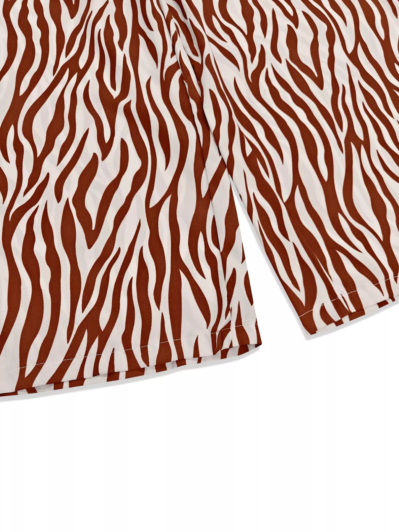 Zebra Print Relaxed Fit Top and Pants Two-Piece Set