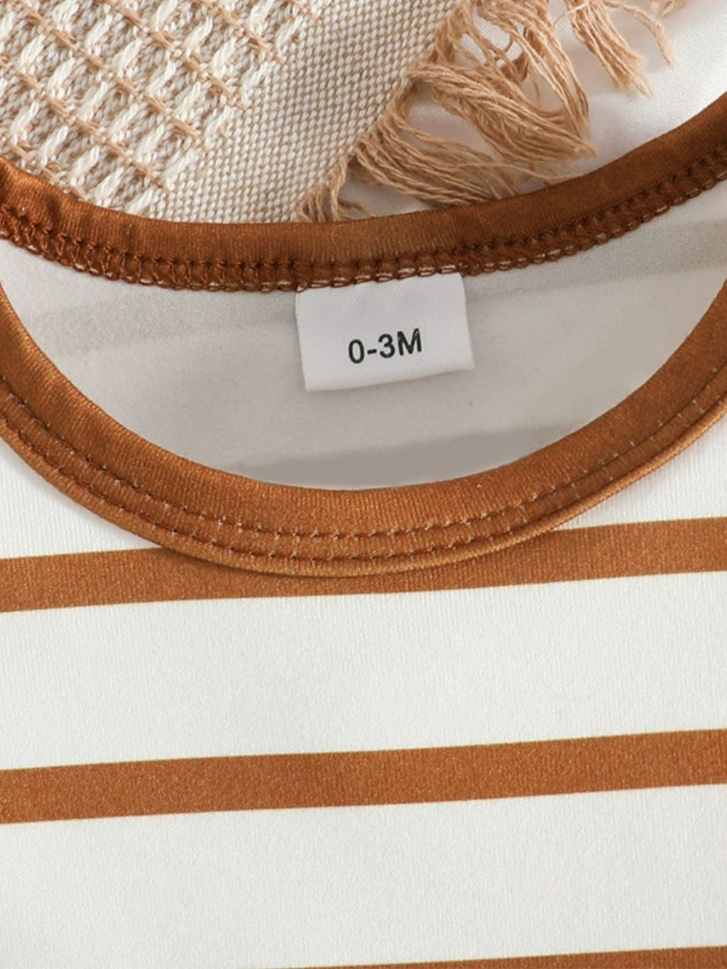 Children's Striped Bodysuit and Overalls Set