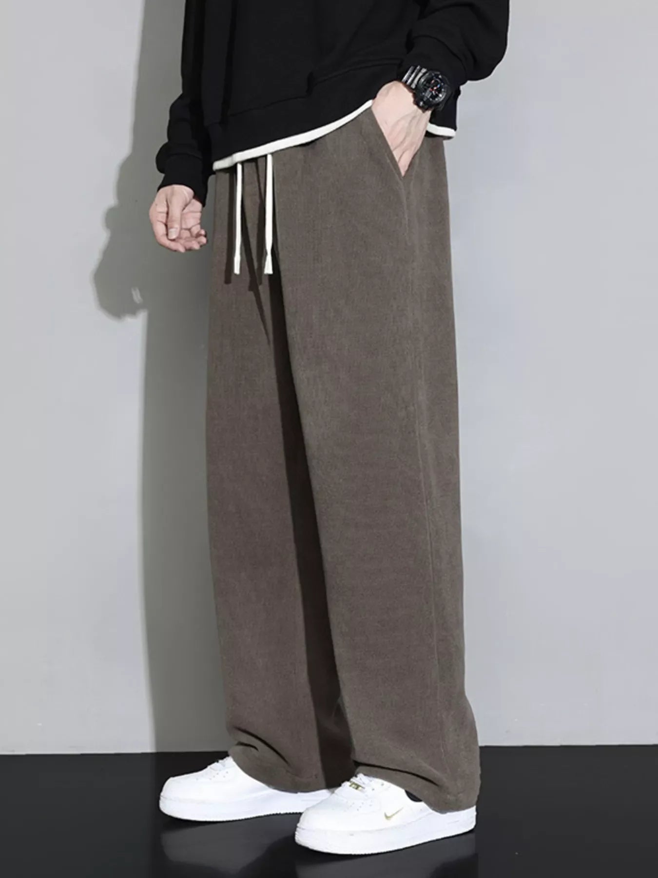Men's Plus Size Relaxed Fit Drawstring Pants