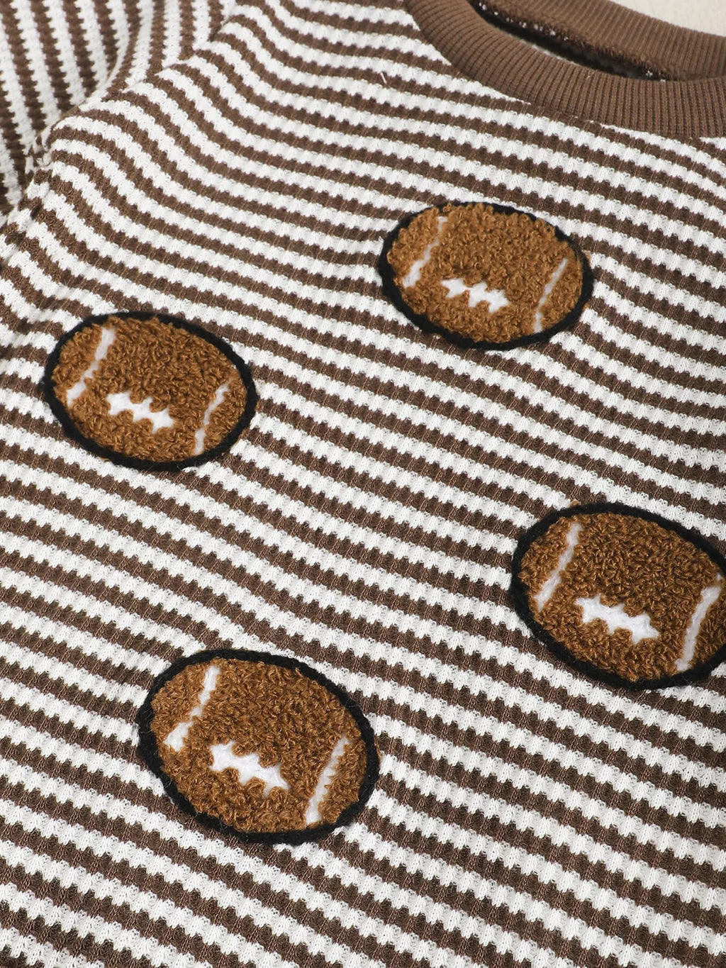 Children's Striped Football Top and Pants Set