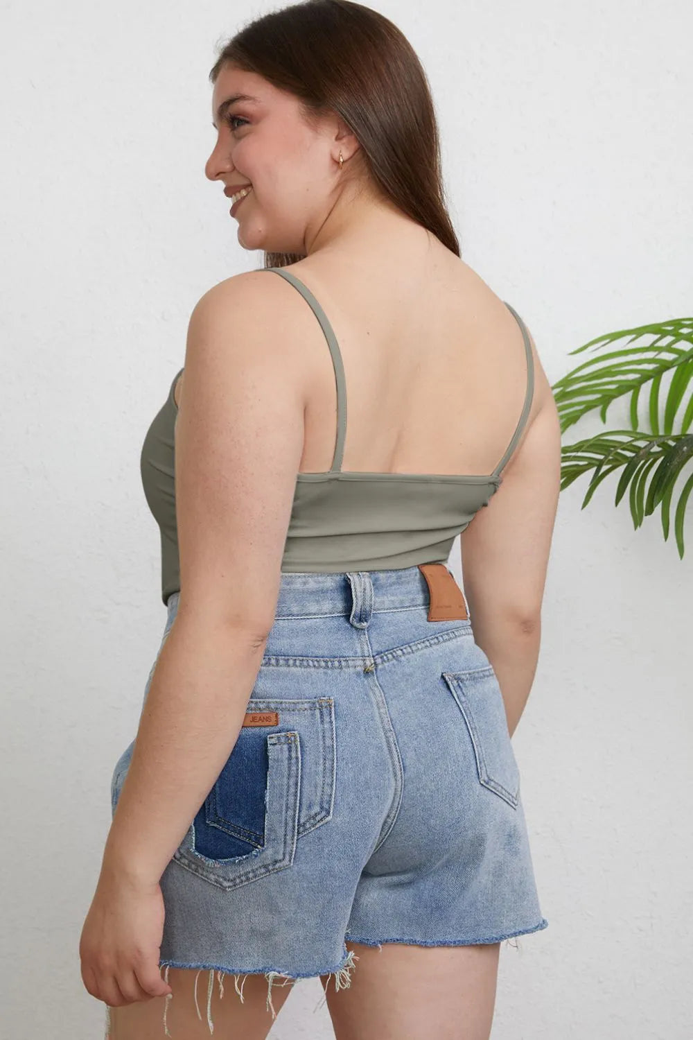 Basic Bae Full Size Round Neck Slim Cami Plus Size