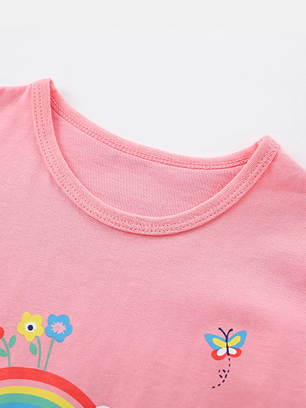 Children's Unicorn Rainbow Graphic Short Sleeve T-Shirt