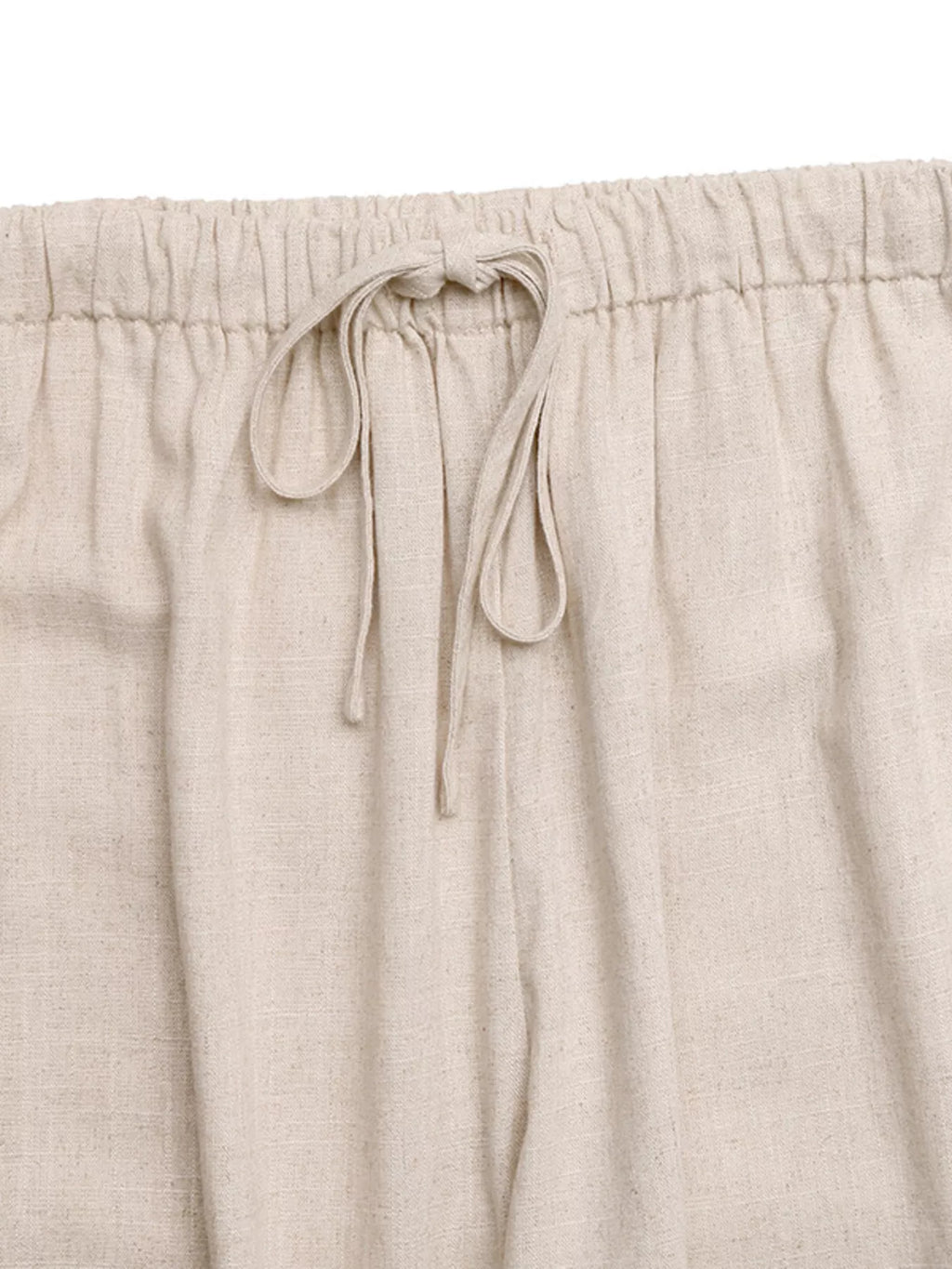 Drawstring Wide Leg Pants