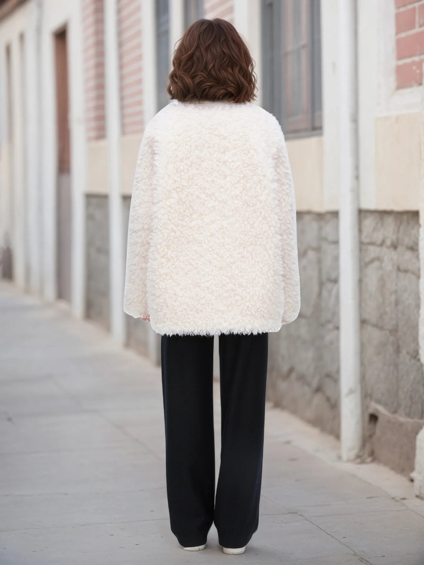 Fleece Button Up Long Sleeve Outerwear