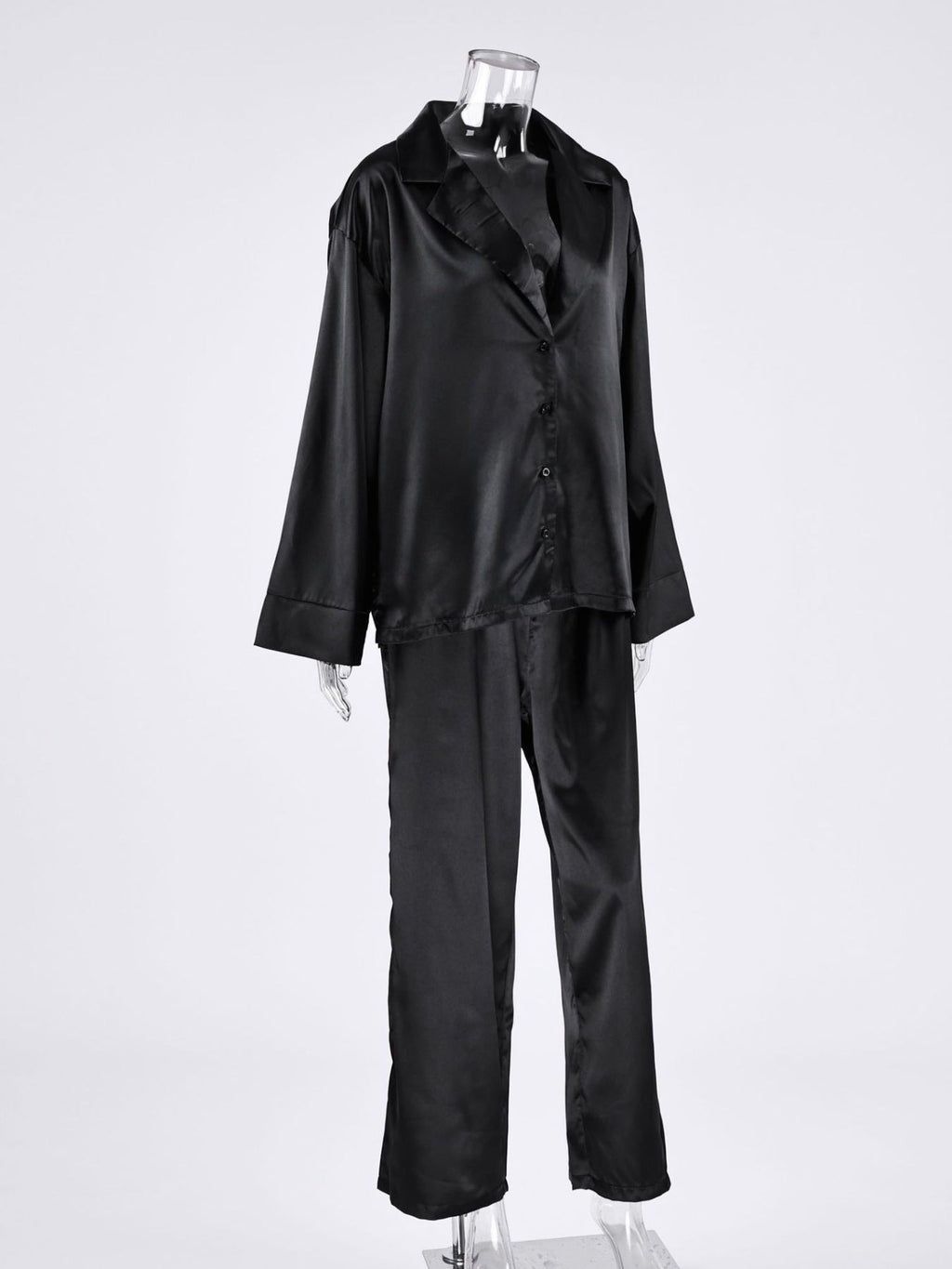 Long Sleeve Top and Wide Leg Pants Lounge Set