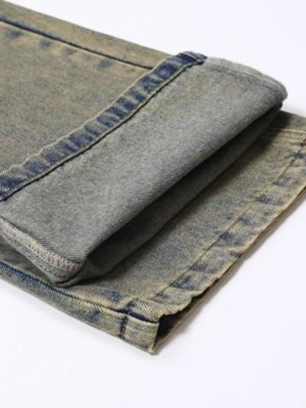Men's Vintage Wash Straight Leg Jeans