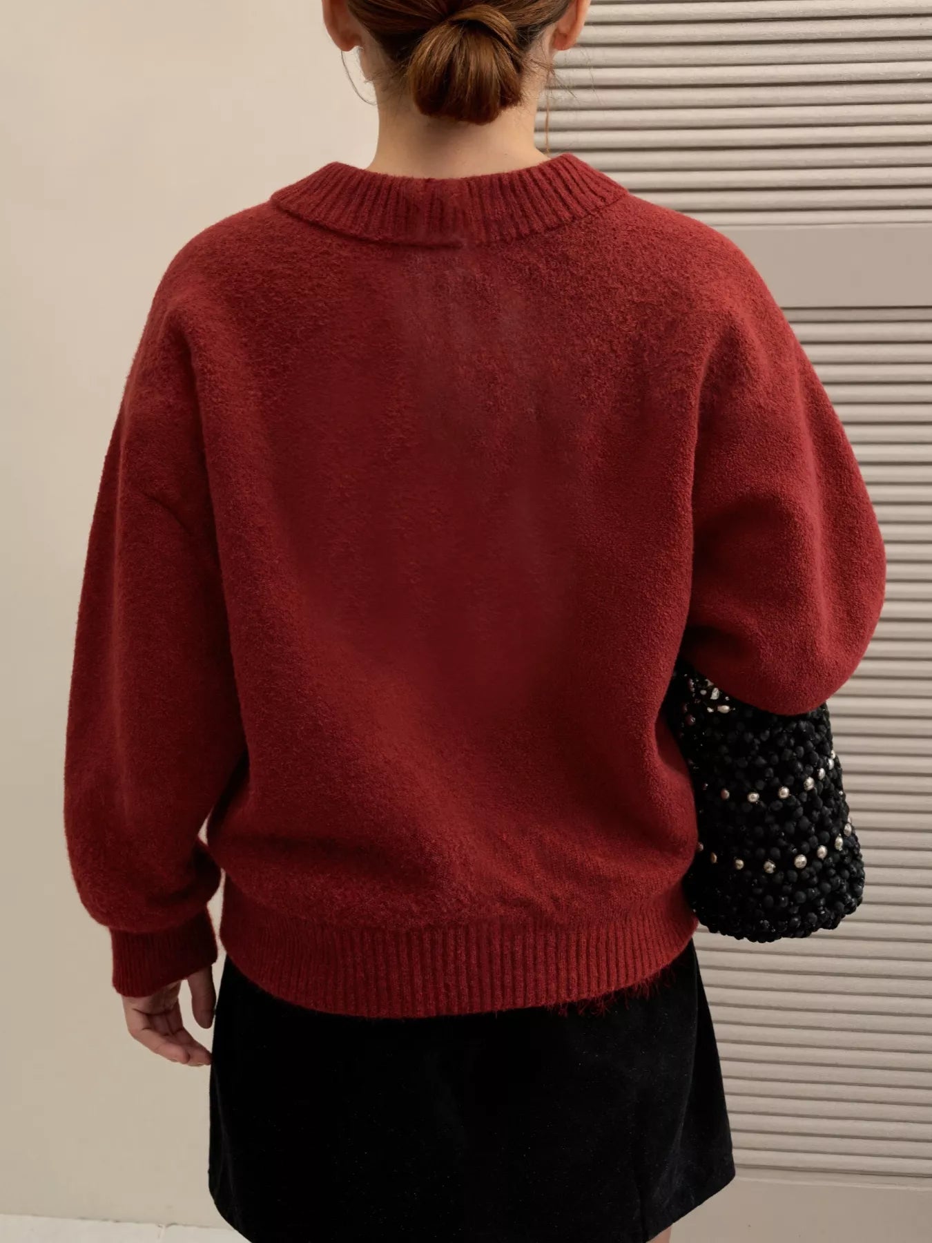 Lace Bowknot Knit Cardigan