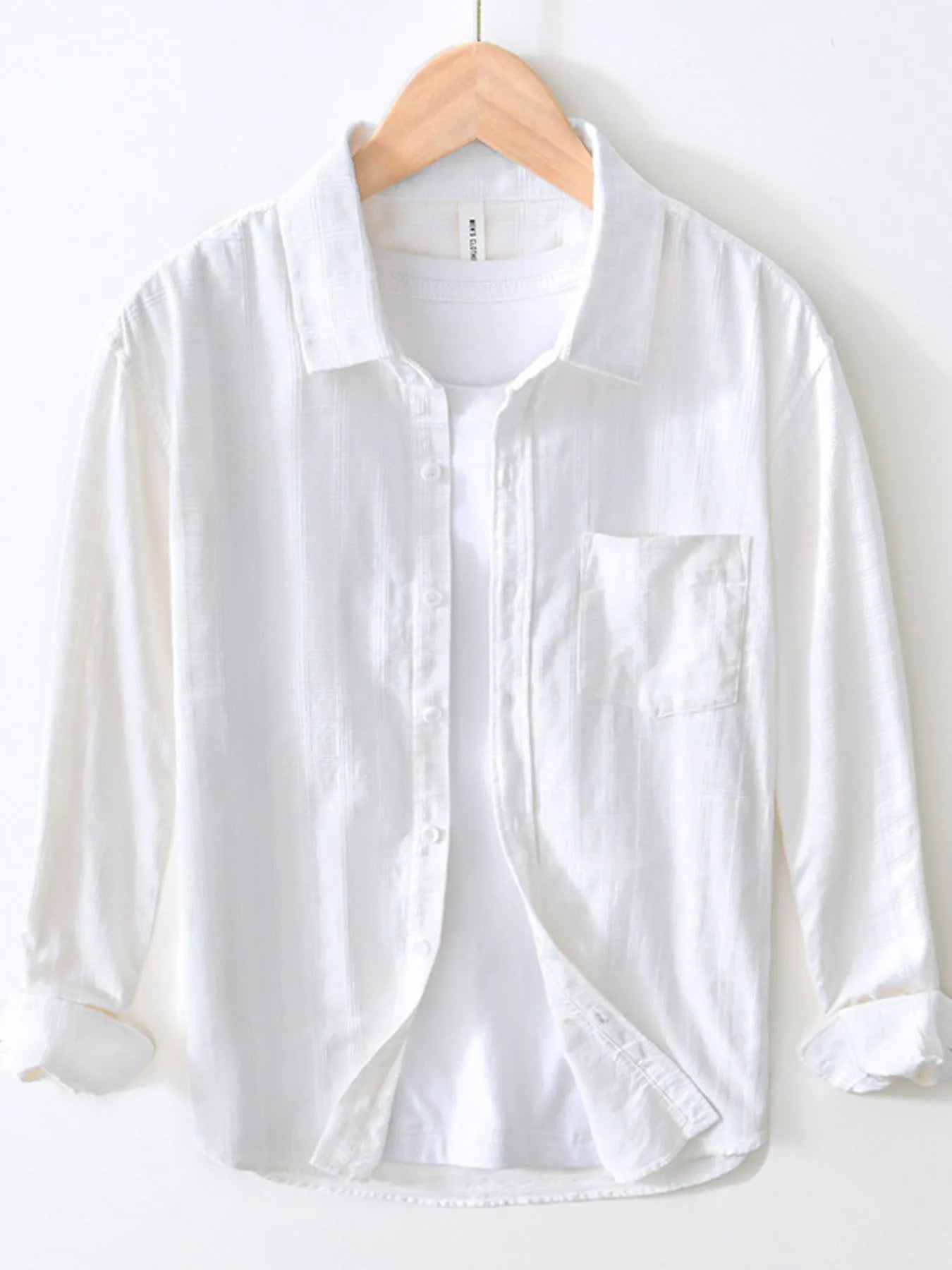 Men's Plus Size Striped Button-Up Shirt