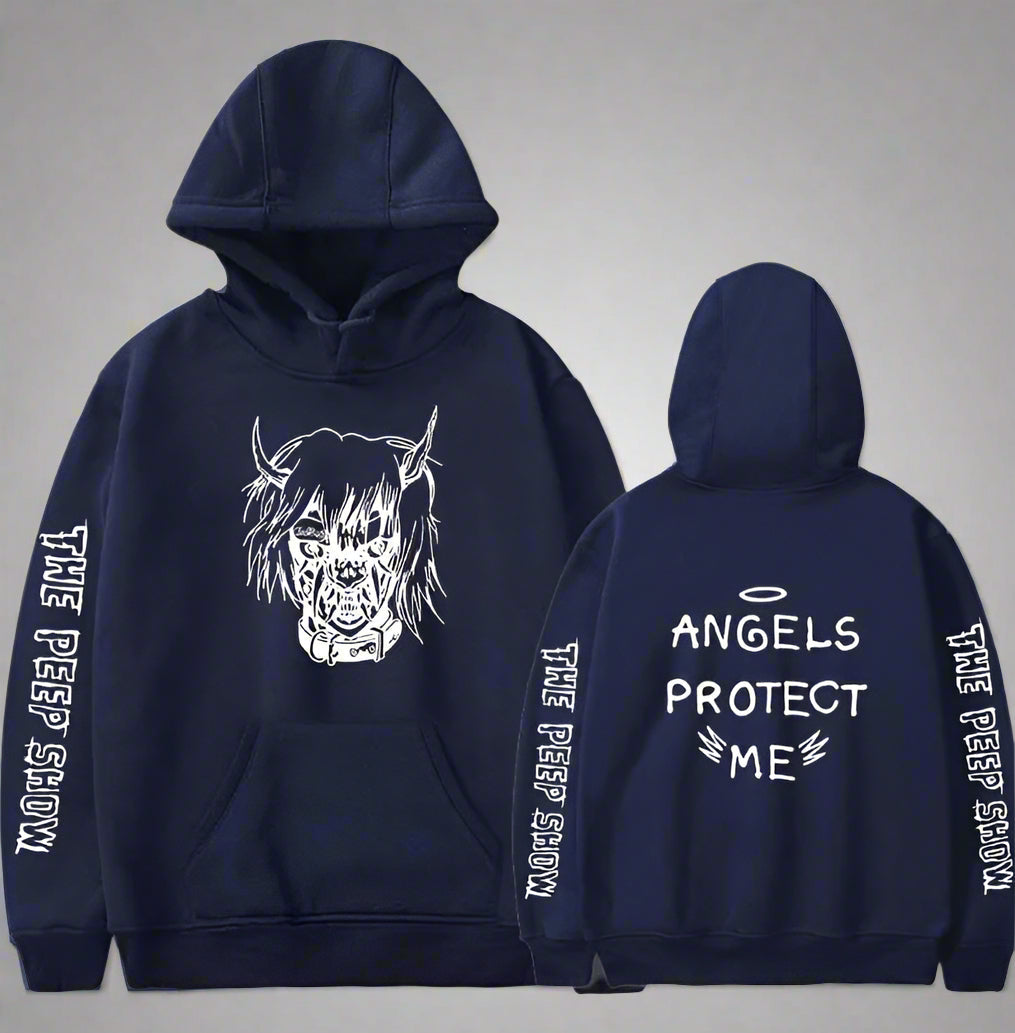 Angel and Devil Hoodie – Unisex Couple Graphic Pullover Sweatshirt