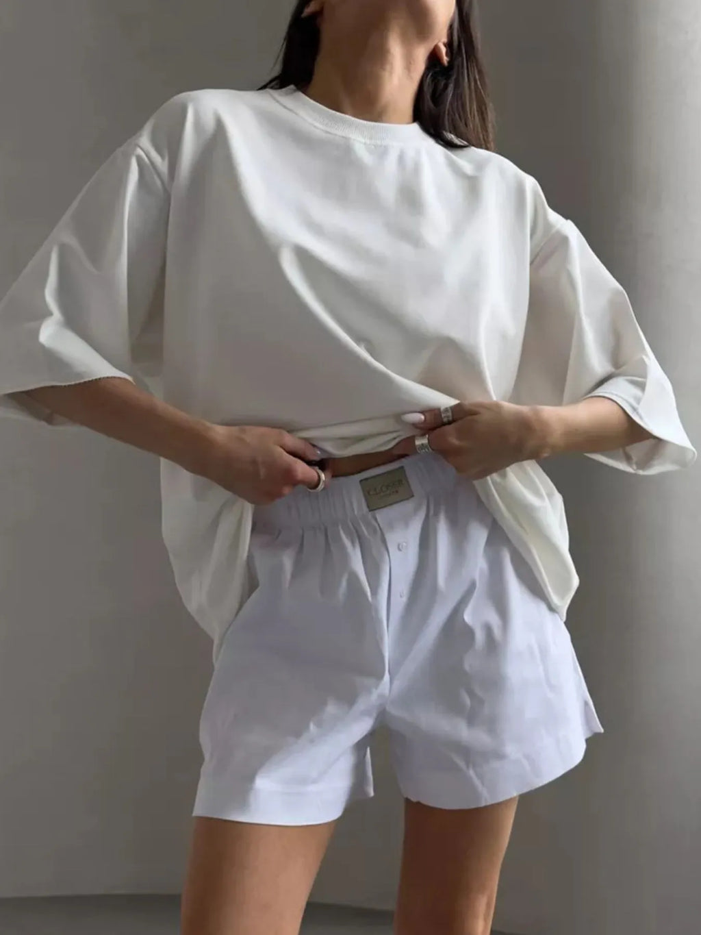 Round Neck Half Sleeve Oversized T-Shirt
