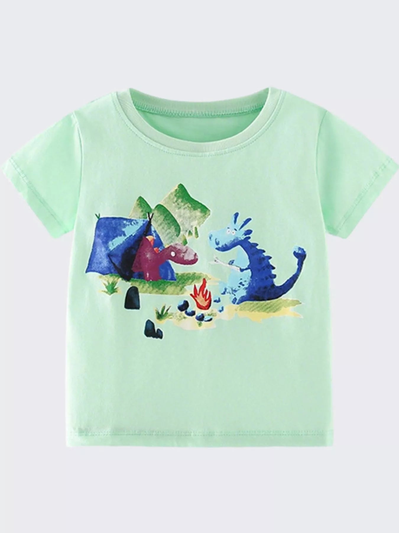 Children's Animal Graphic Short Sleeve T-Shirt