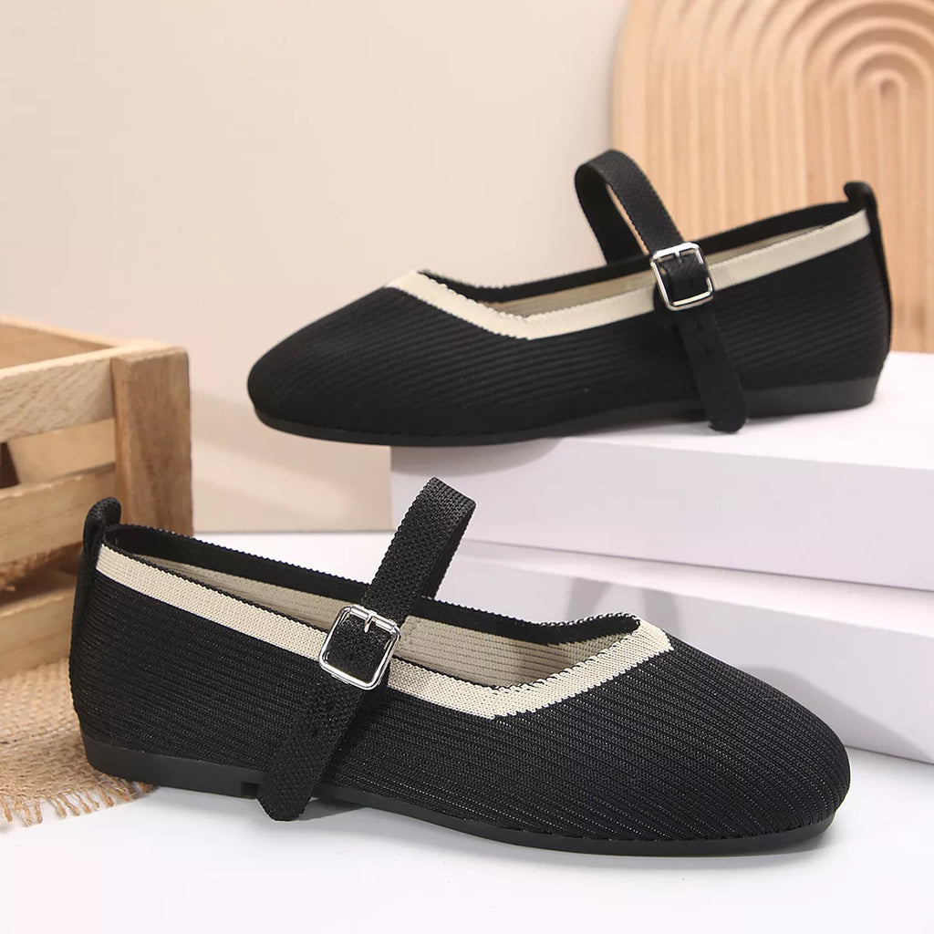 Round Toe Mesh Slip-Ons