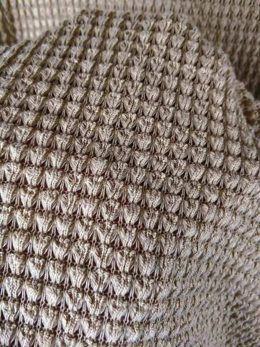 Full Size Open Front Waffle Knit Cardigan Plus Size