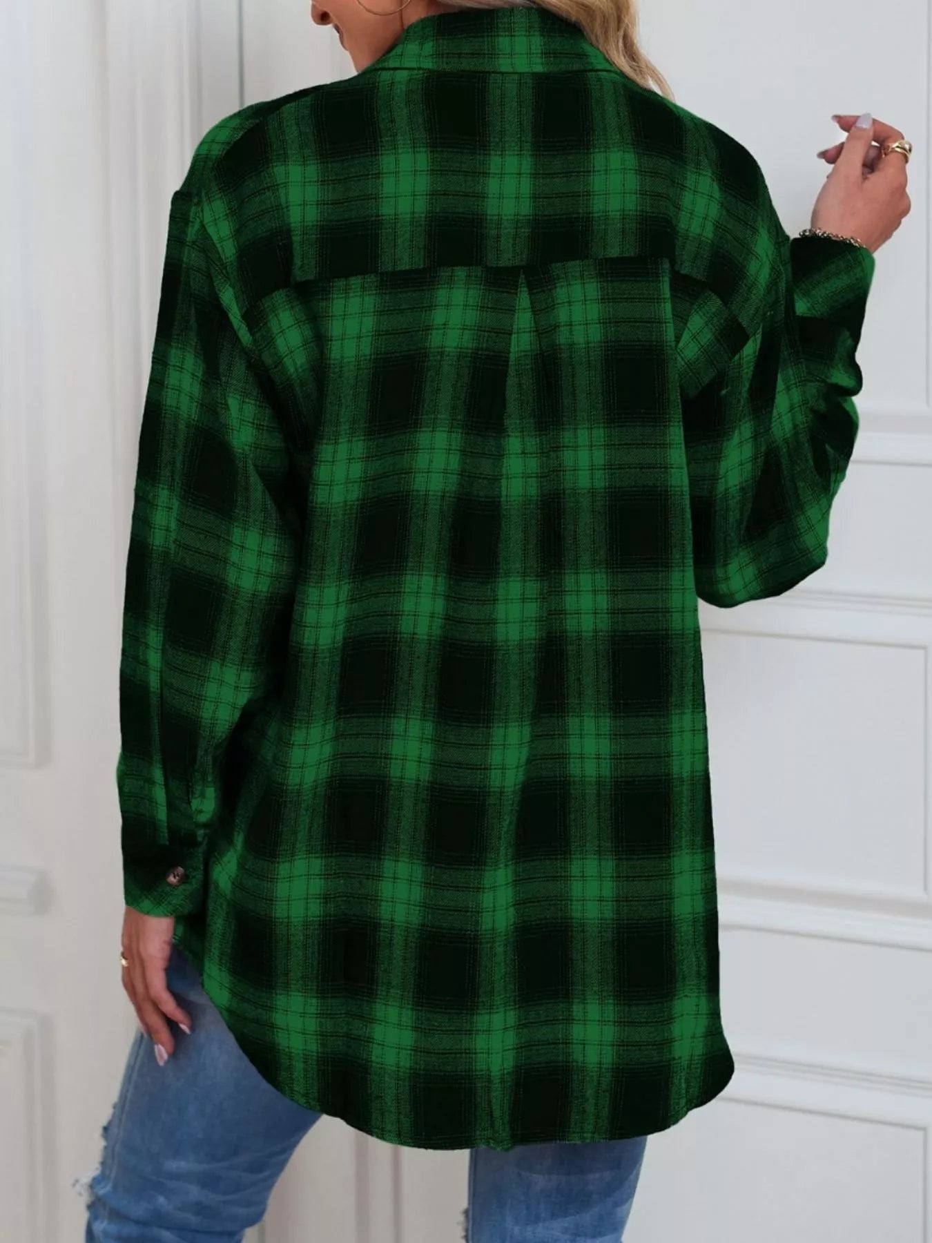 Casual Plaid Button Up Shirt