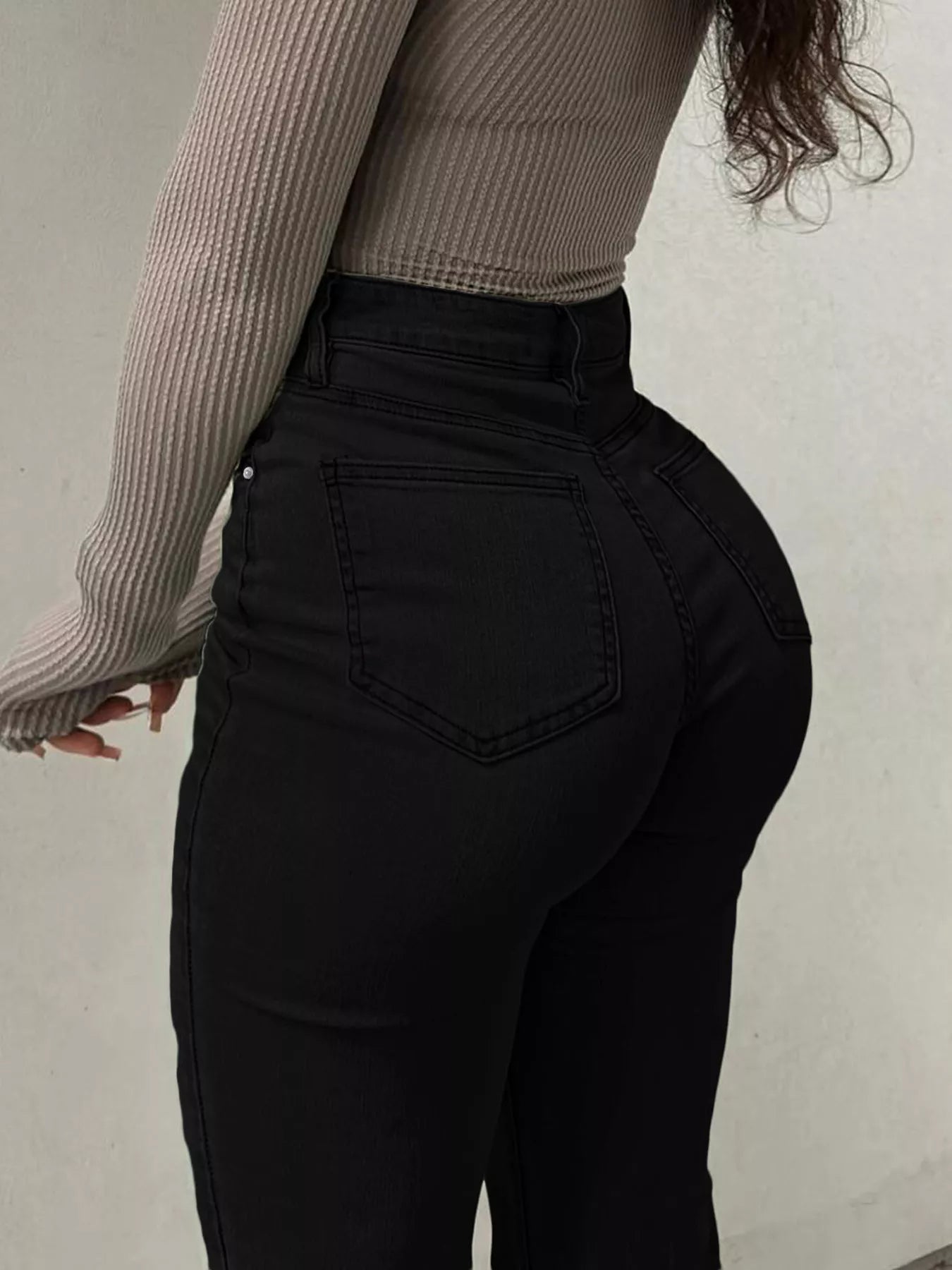 High-Waisted Flare Leg Jeans