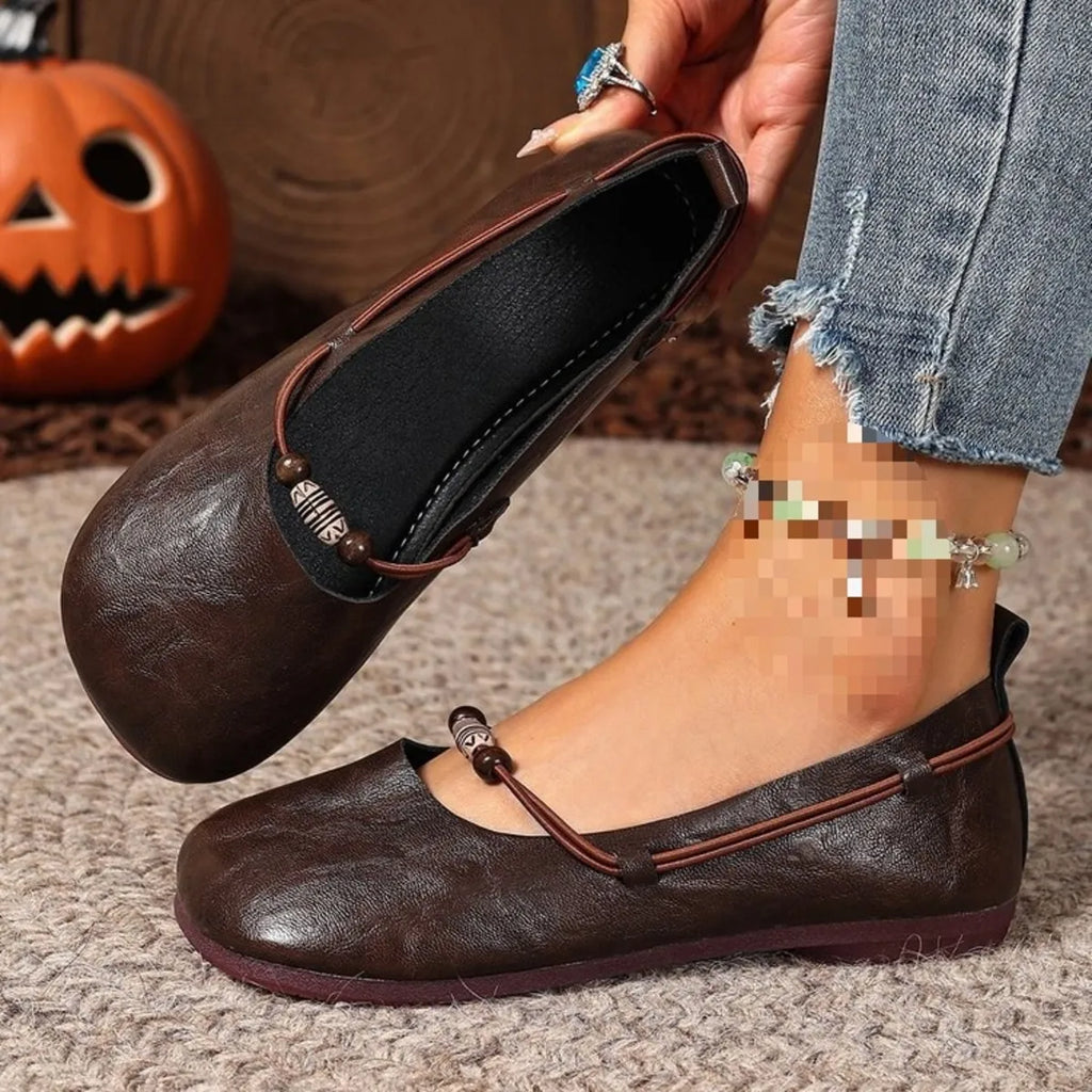 Round Toe Flats Slip-Ons