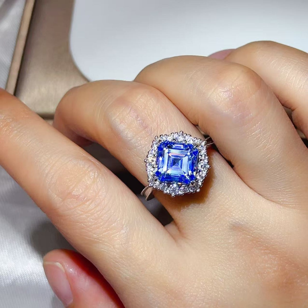 3 Carat Moissanite 925 Sterling Silver Ring