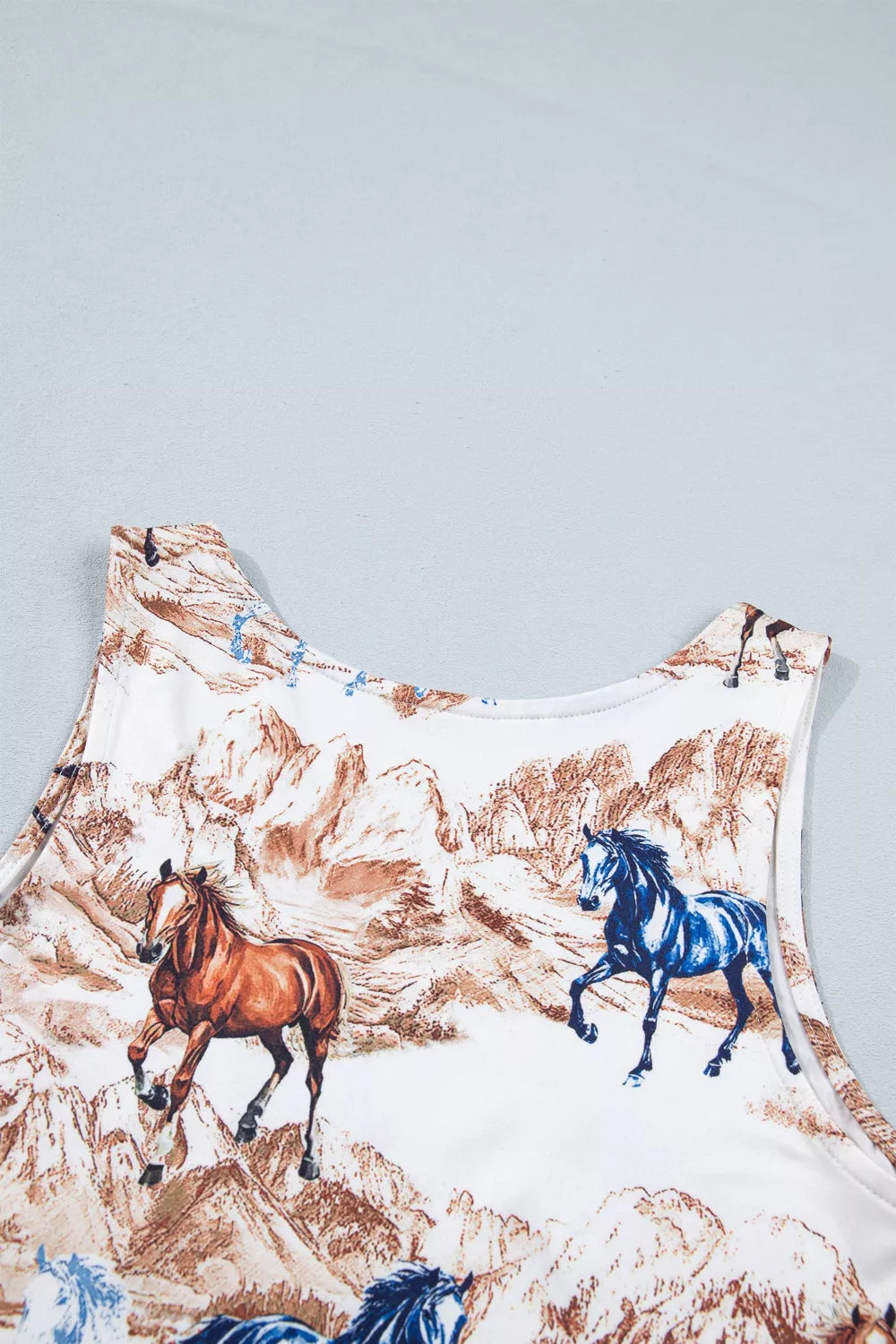 Horse Hat Western Slim Tank Top