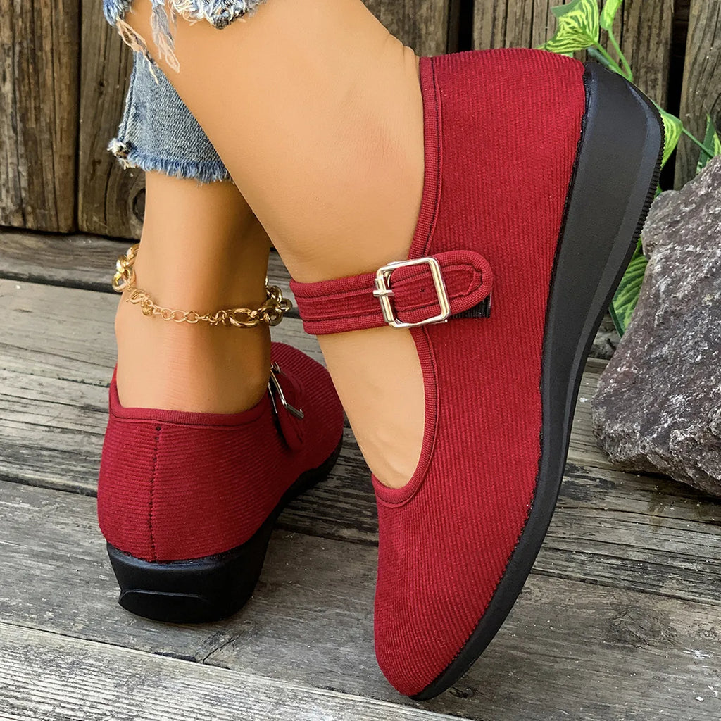 Round Toe Mesh Slip-Ons