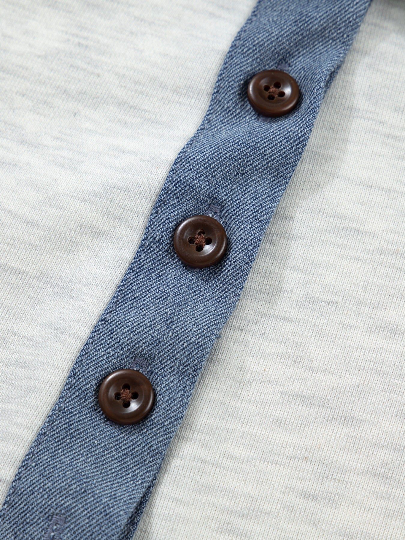 Contrast Trim Button Detail Top