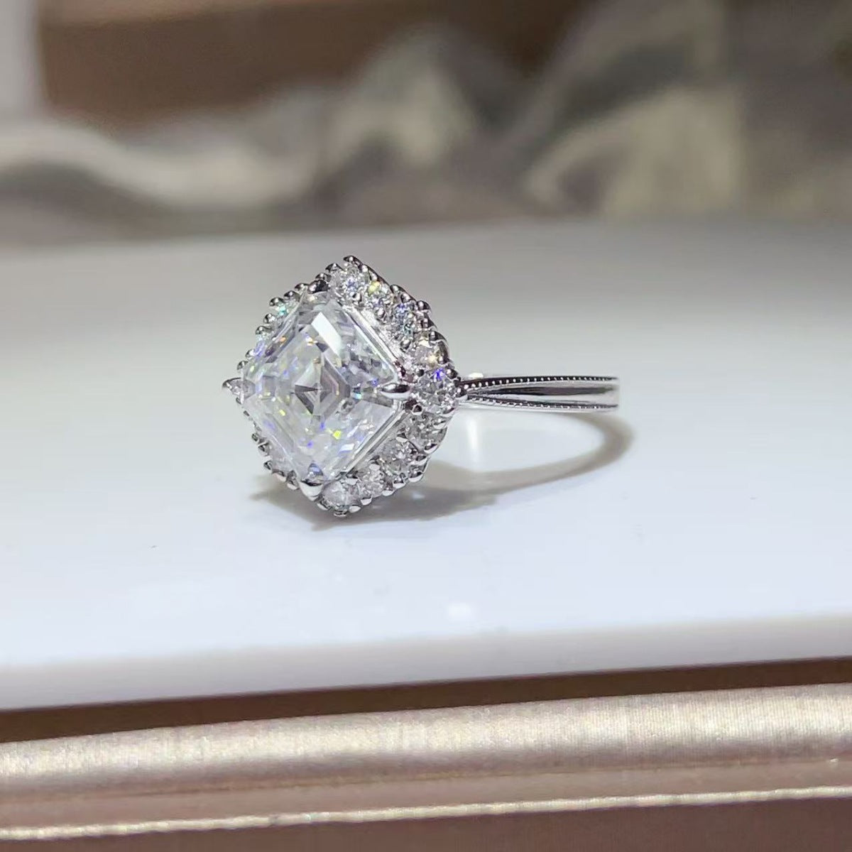 3 Carat Moissanite 925 Sterling Silver Ring
