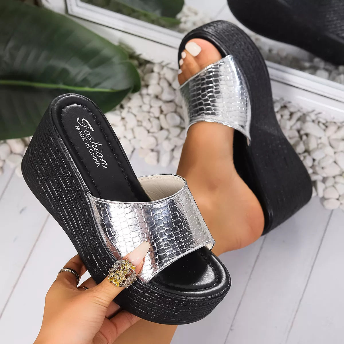 Open Toe Wedge Sandals