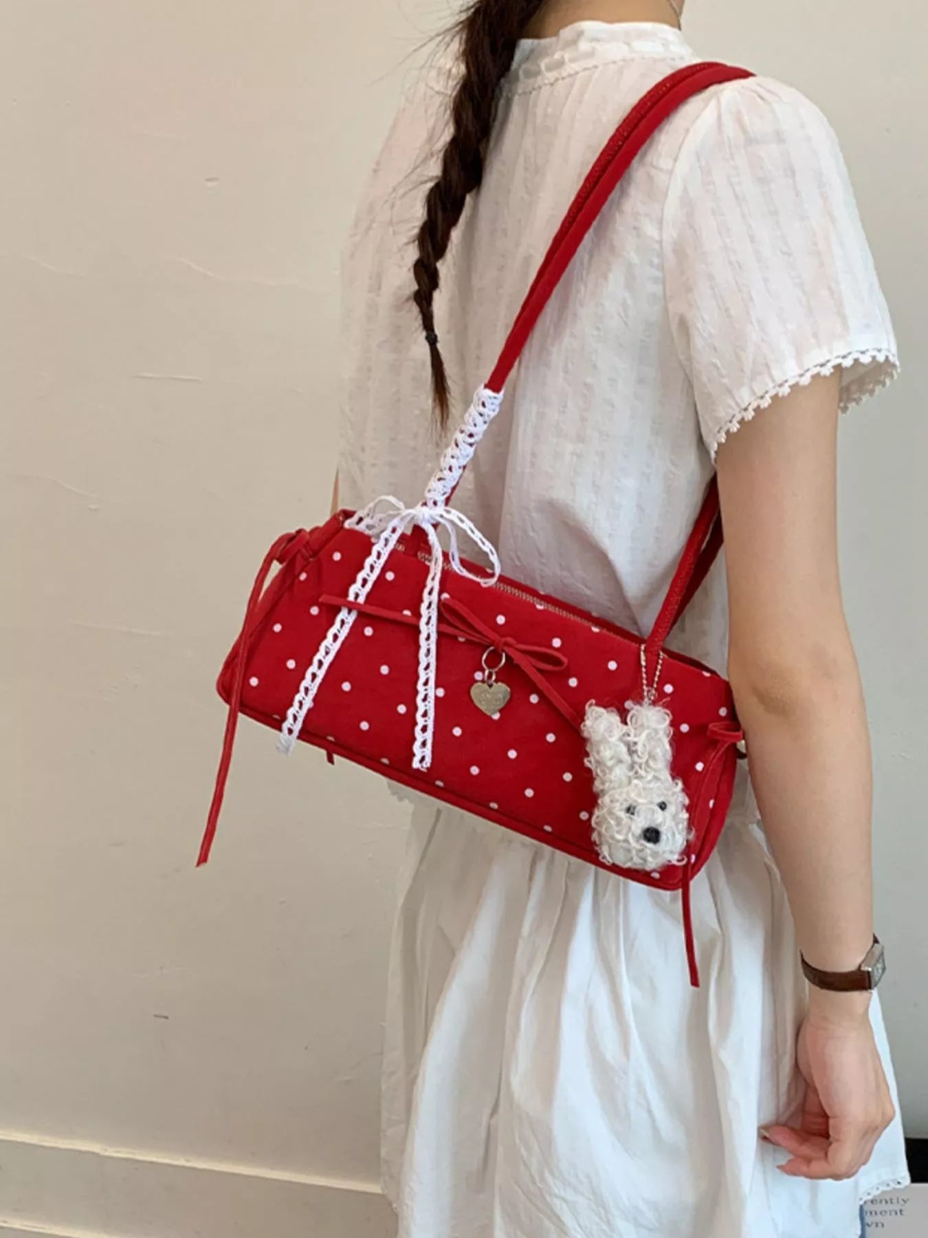 Polka Dot Shoulder Bag