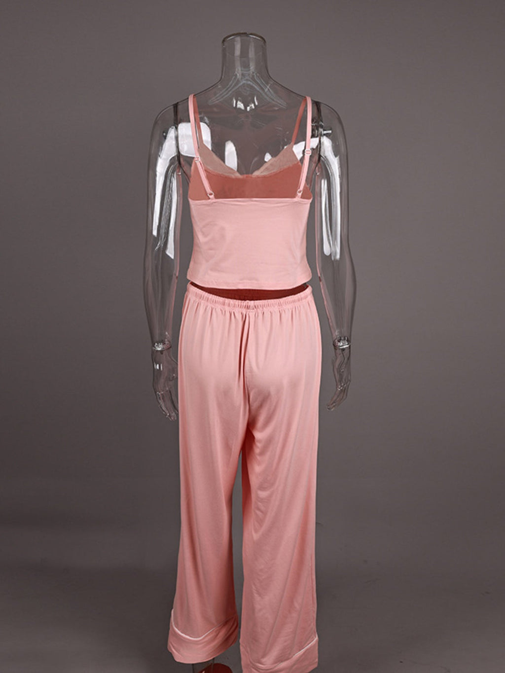 Lace Trim Cami & Pants Lounge Set