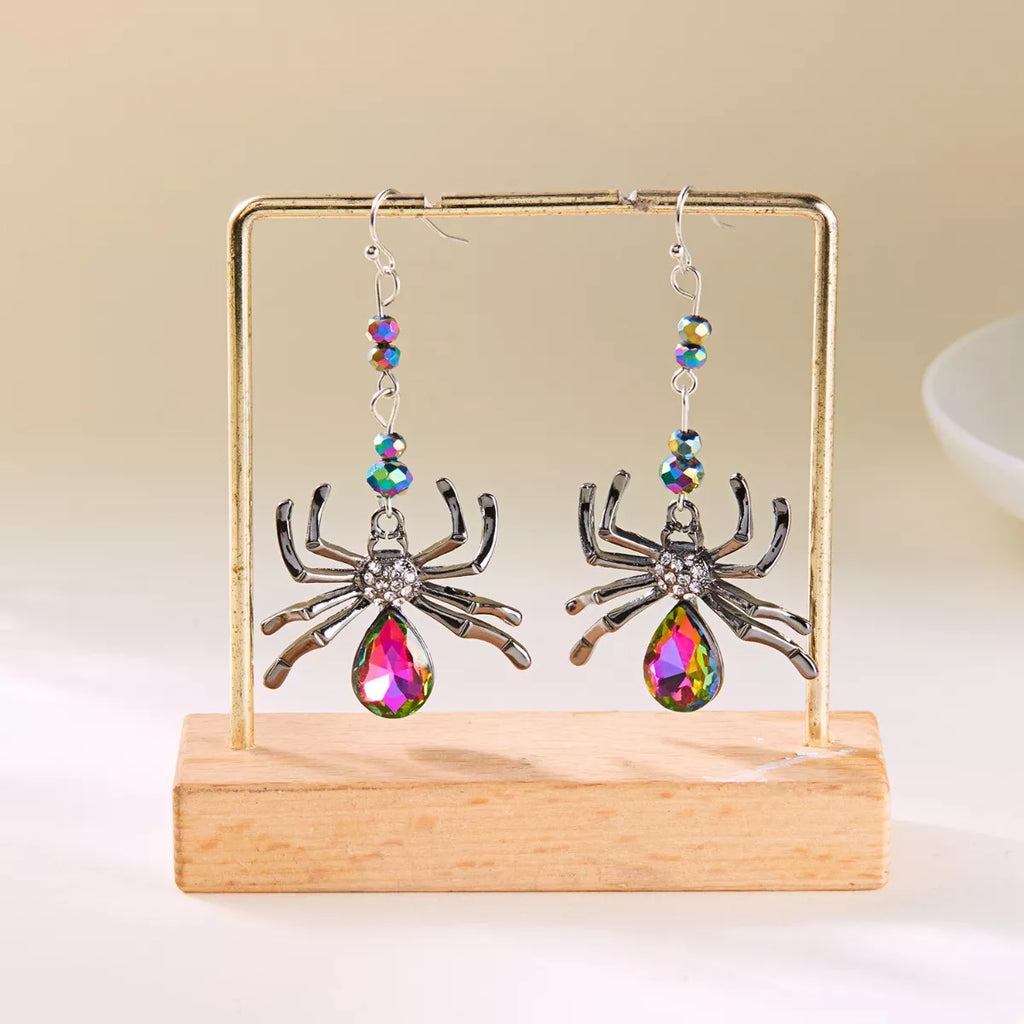 Halloween Spider Dangle Earrings