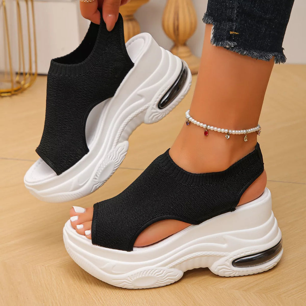 Peep Toe Platform Sandals