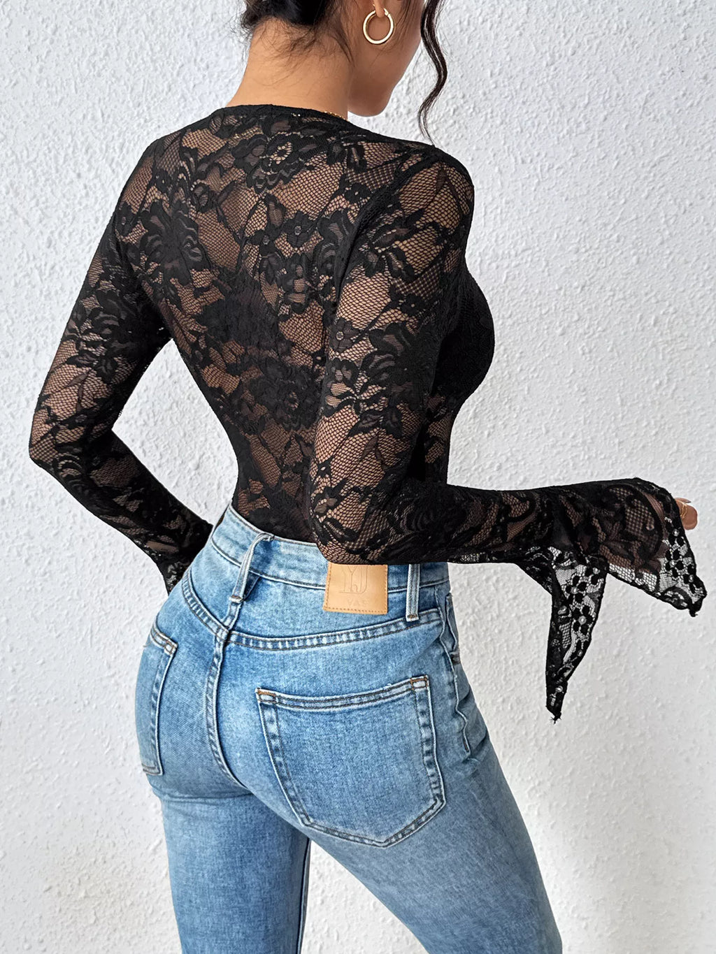 Lace Long Sleeve Bodysuit