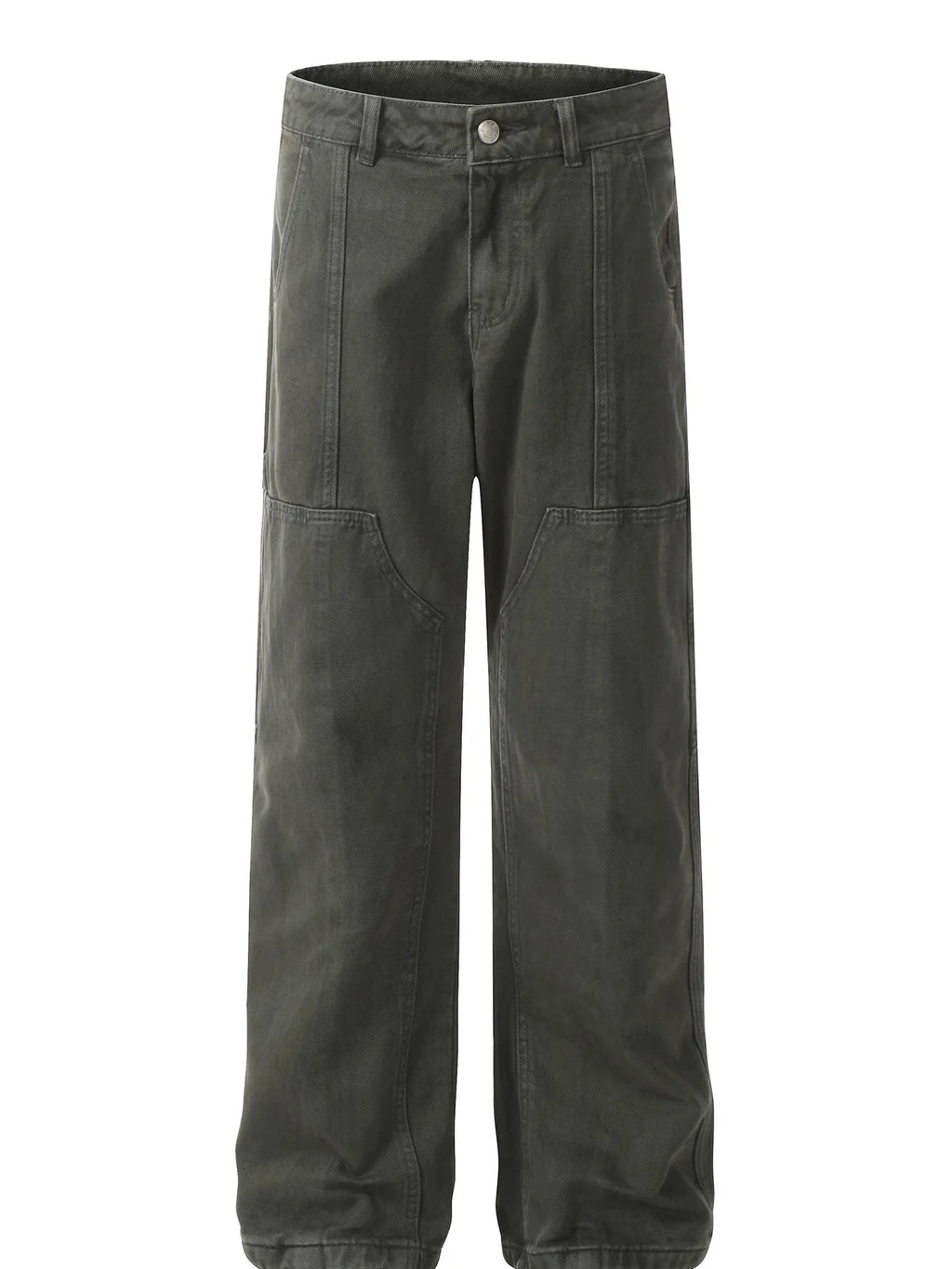 Men's Vintage Washed Wide Leg Cargo Jeans