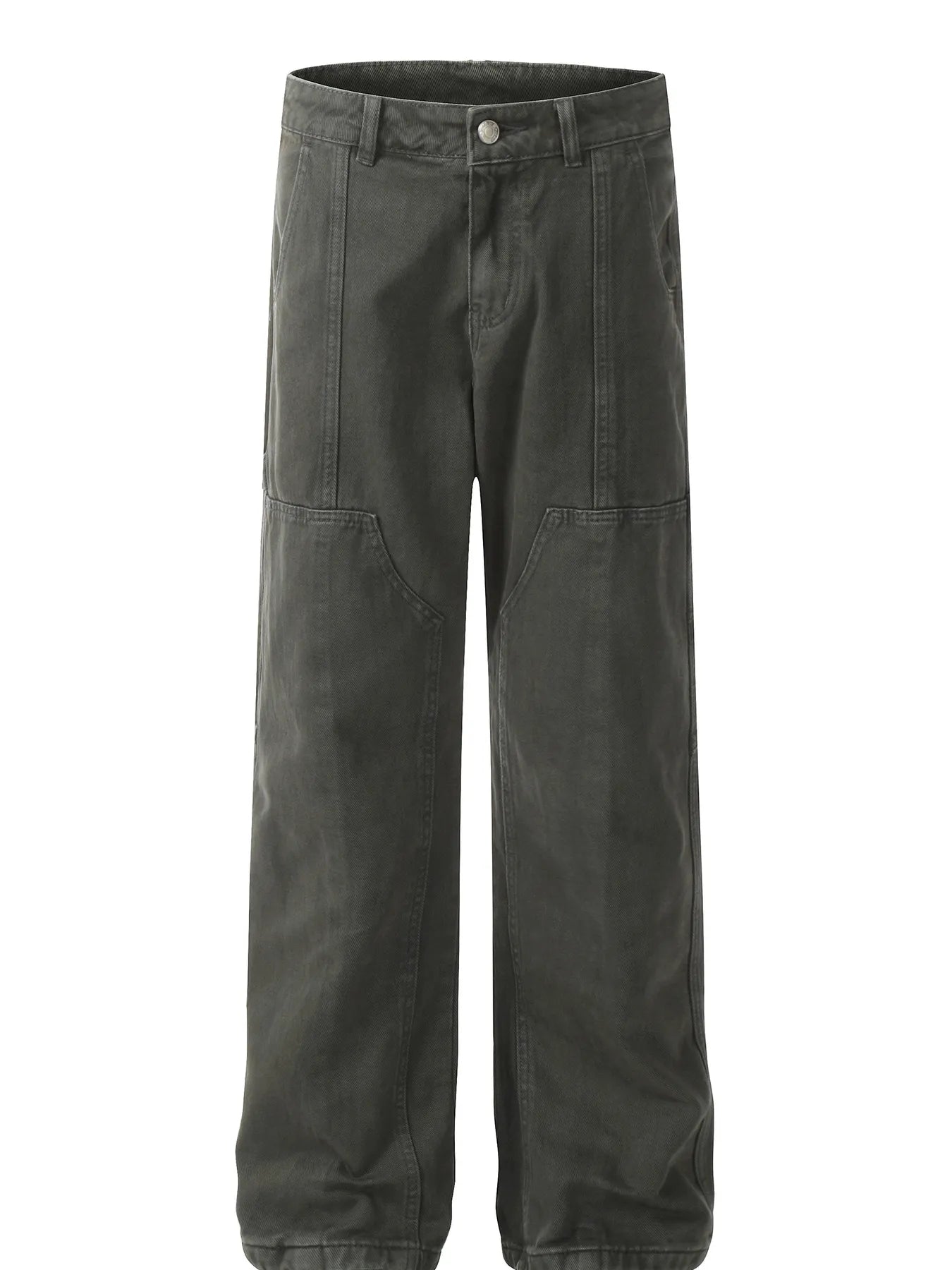 Men's Vintage Washed Wide Leg Cargo Jeans