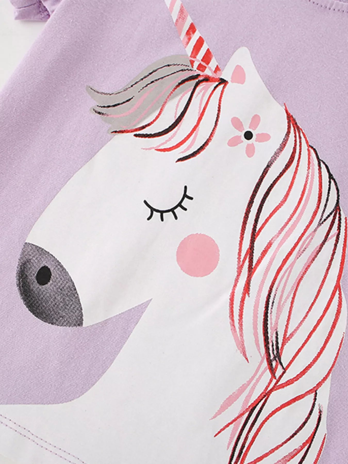 Children's Unicorn Graphic Short Sleeve T-Shirt