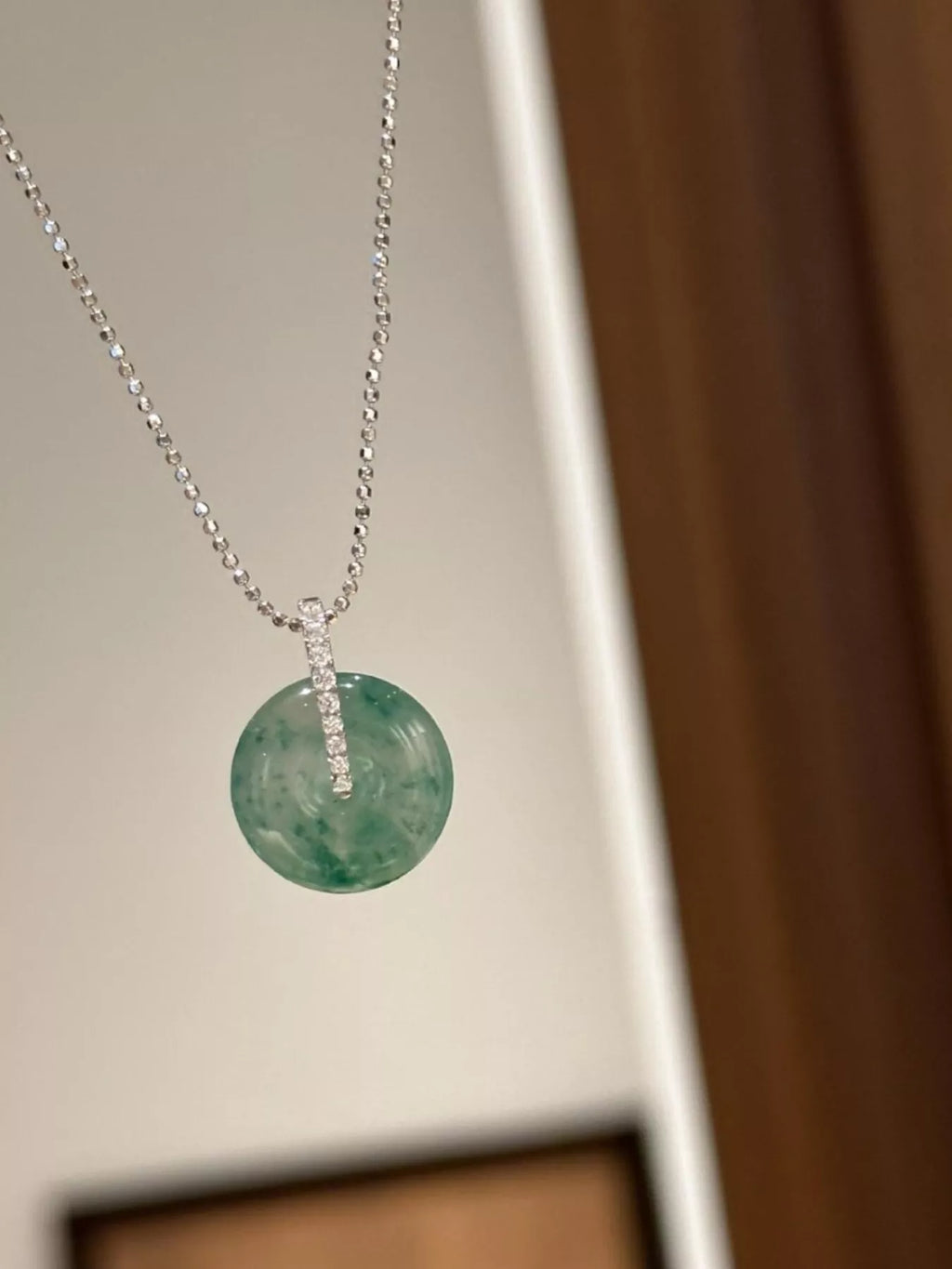 925 Sterling Silver Agate Pendant Necklace