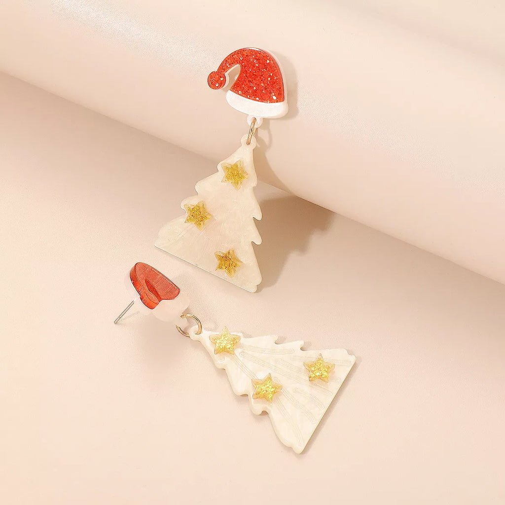 Christmas Tree Dangle Earrings