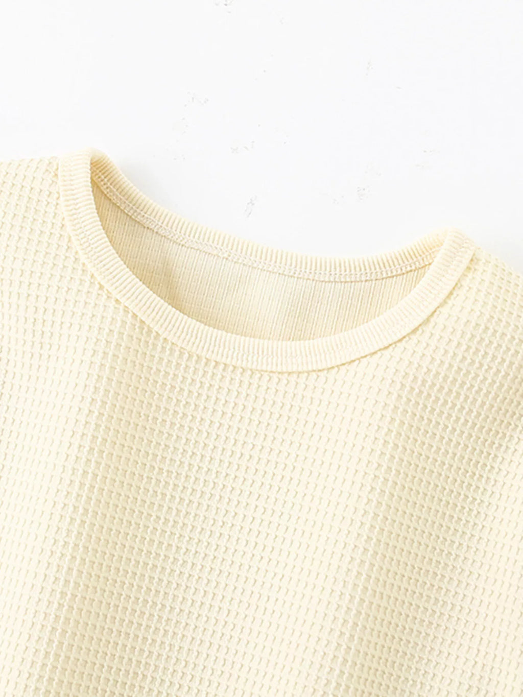 Children's Waffle Knit Tee and Shorts Set