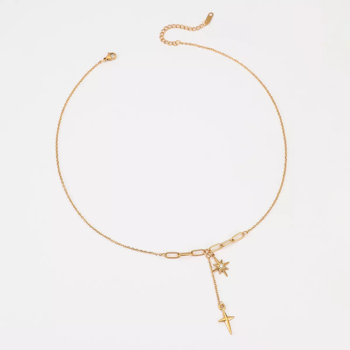 18K Gold-Plated Cross Necklace