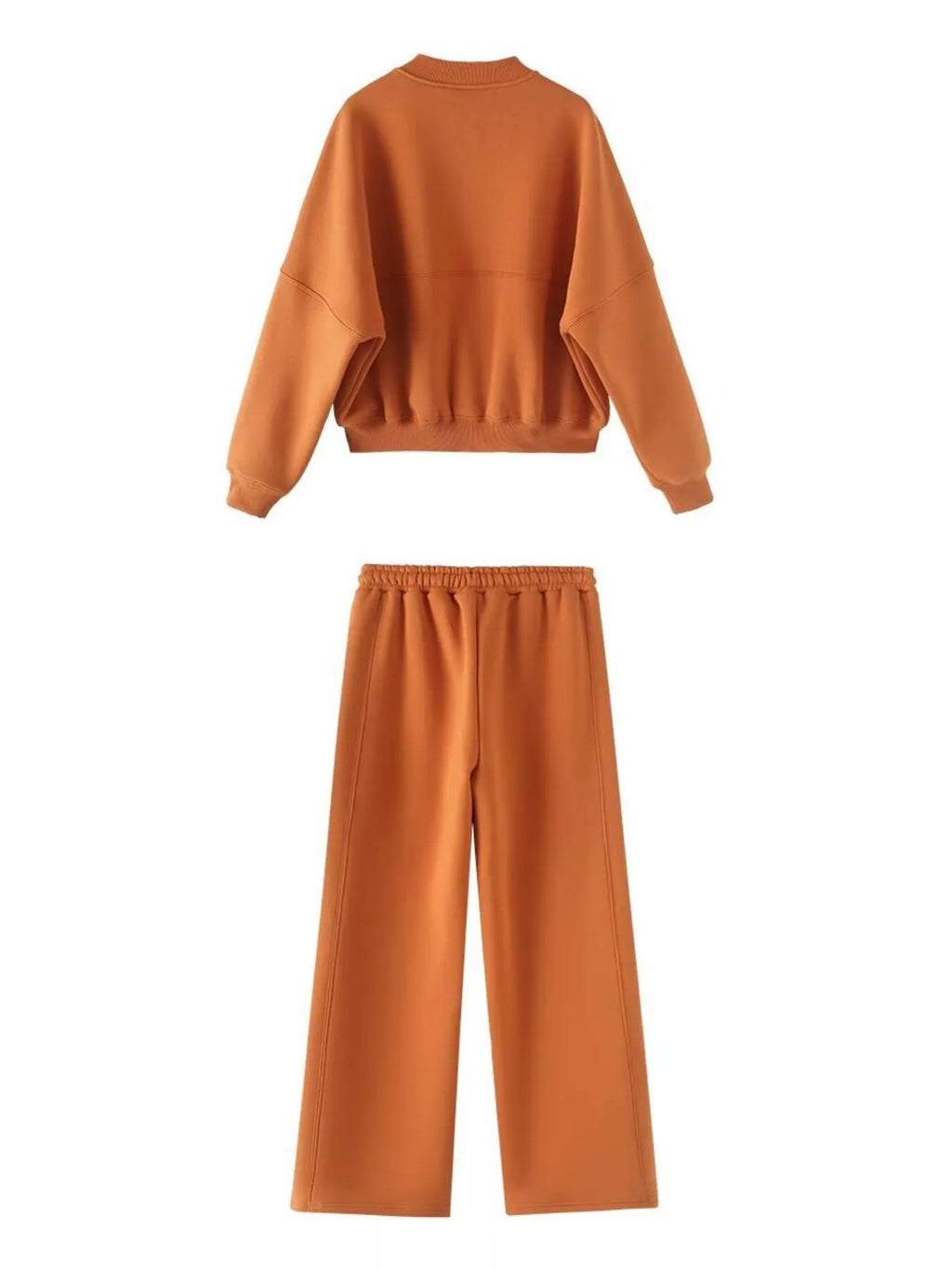 Zip Up Top and Drawstring Pants Two-Piece Set