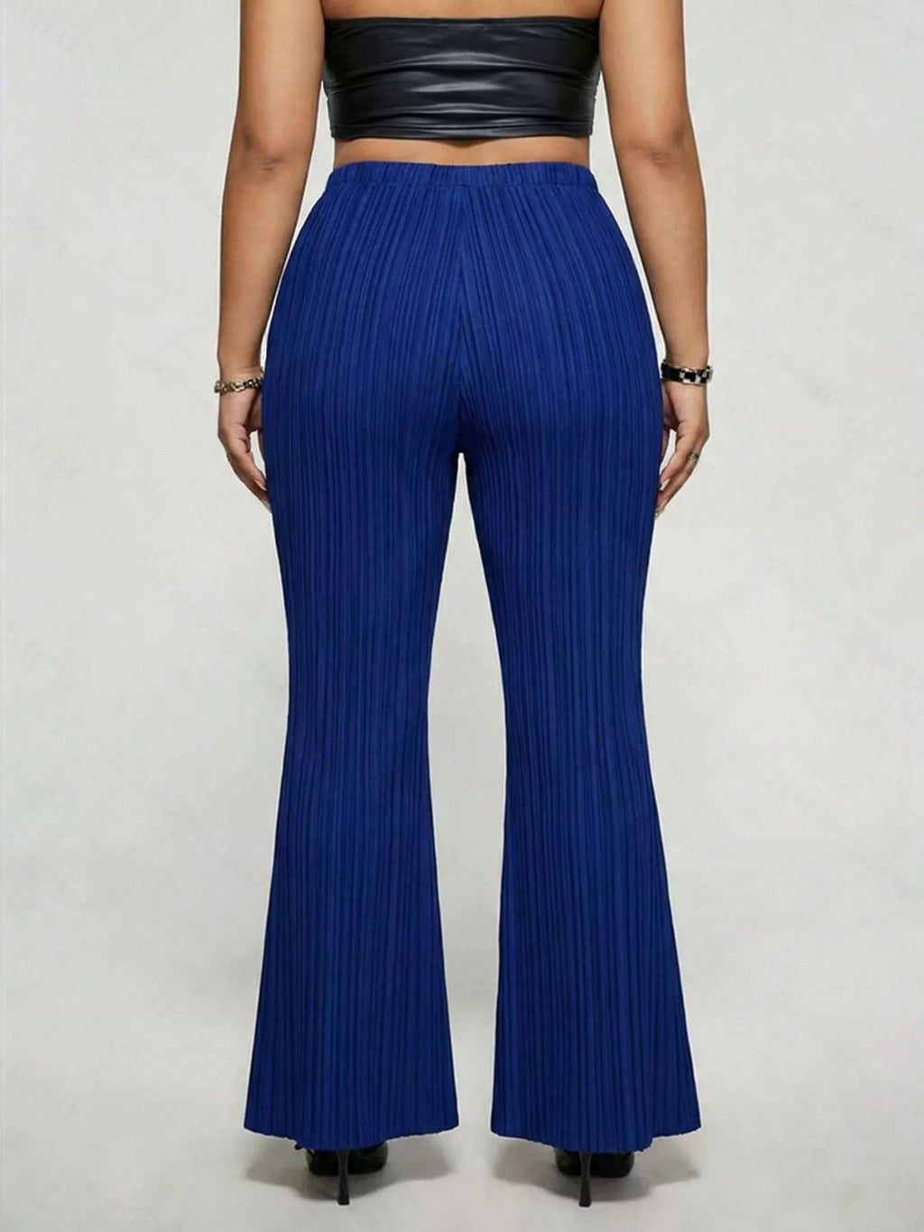 Plus Size High Waist Flare Pants